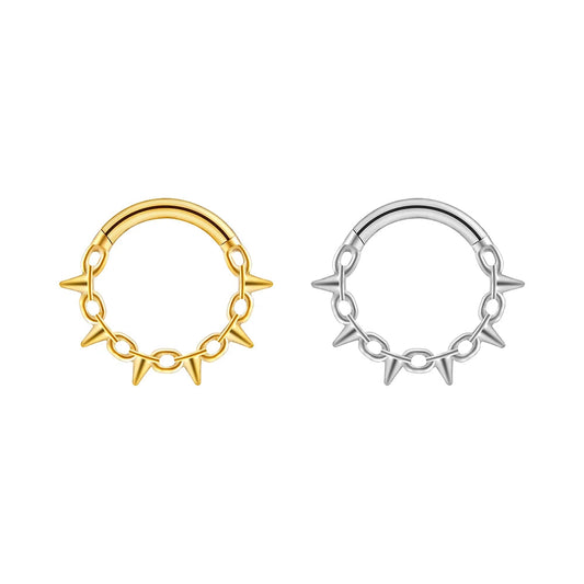 Chain & Spike Titanium Septum Clicker