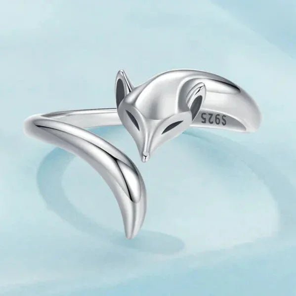 925 STERLING SILVER RING FOX RING ADJUSTABLE RING - GEMORM