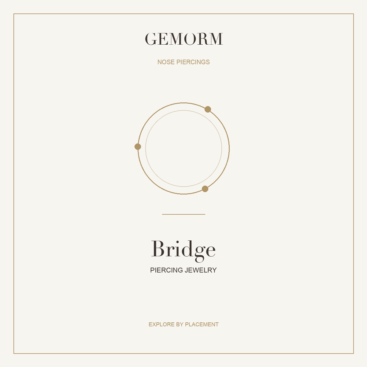 Bridge Piercing - GEMORM