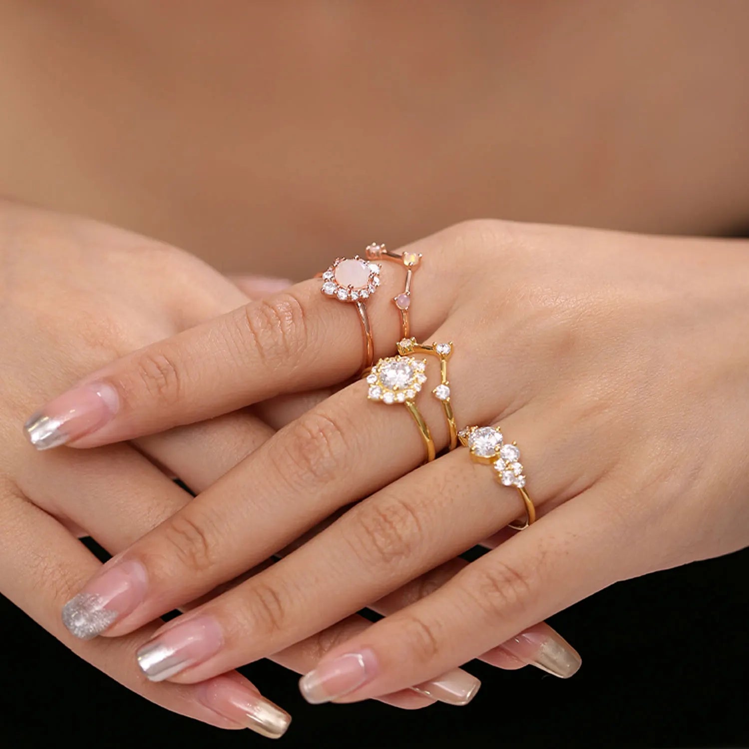 Rutilated Quartz Ring in Sterling Silver Engagement Ring - GEMORM