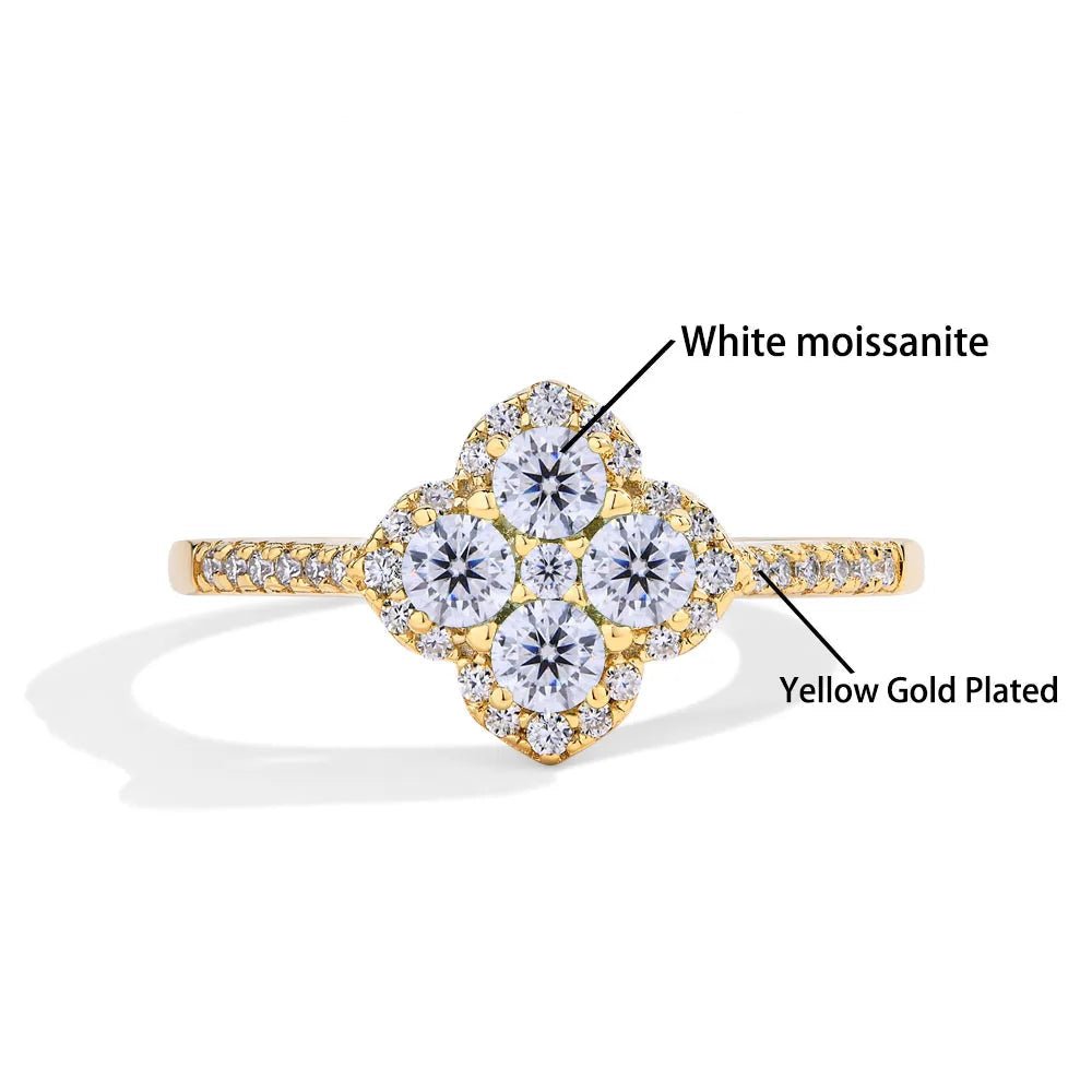 Moissanite rings d color vvs1 925 sterling silver unique engagement rings - GEMORM