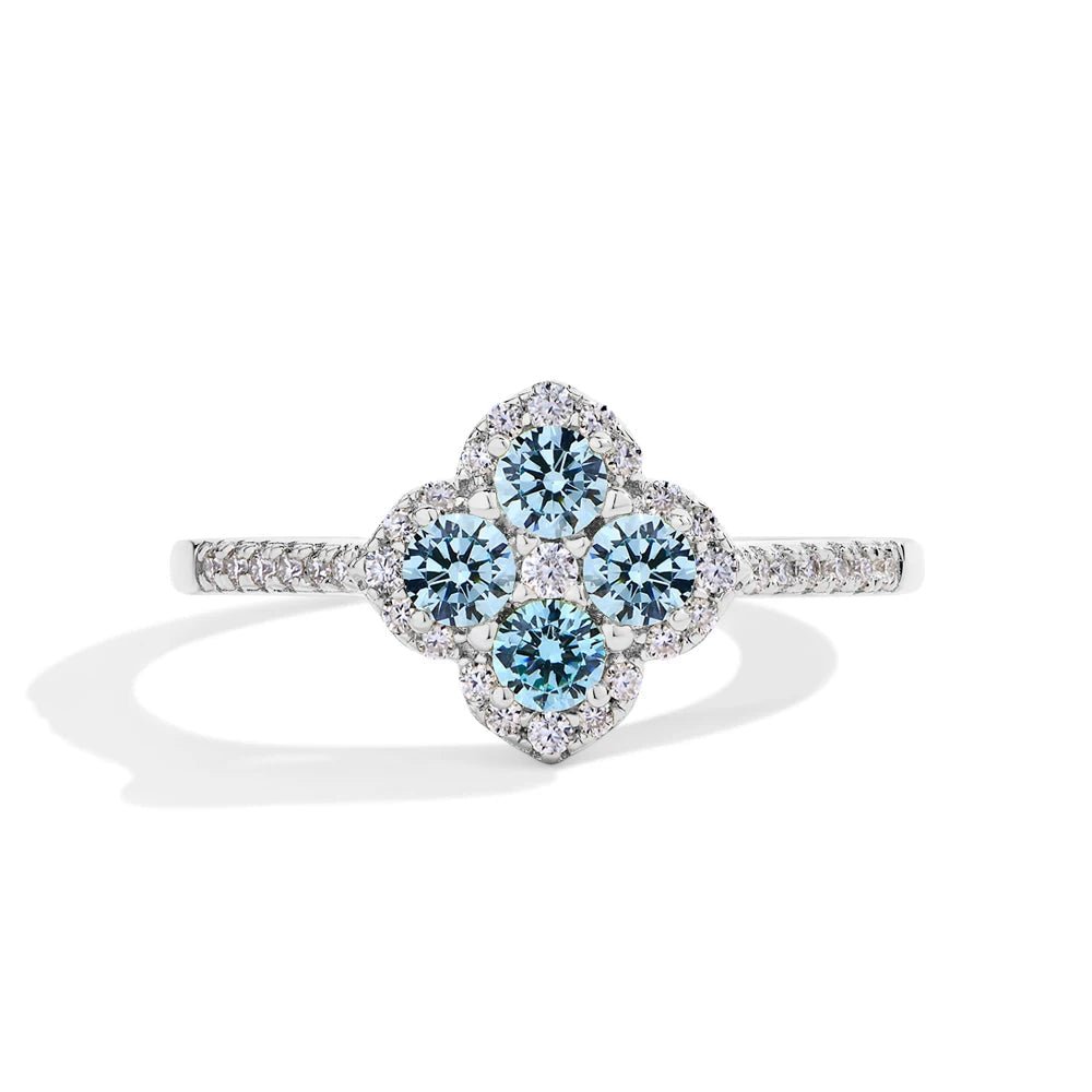 Moissanite rings d color vvs1 925 sterling silver unique engagement rings - GEMORM