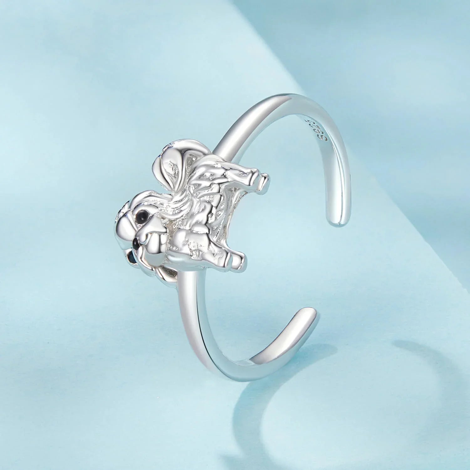 SHIH TZU STERLING SILVER RING ADJUSTABLE RING - GEMORM