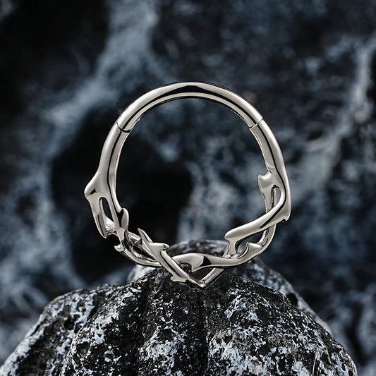 Thorn Branch Titanium Septum & Daith Clicker