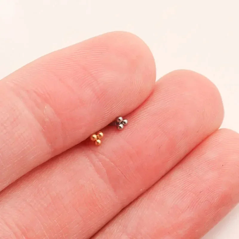 Trinity Bead Titanium Labret — Single or 10 Pack — product view 5