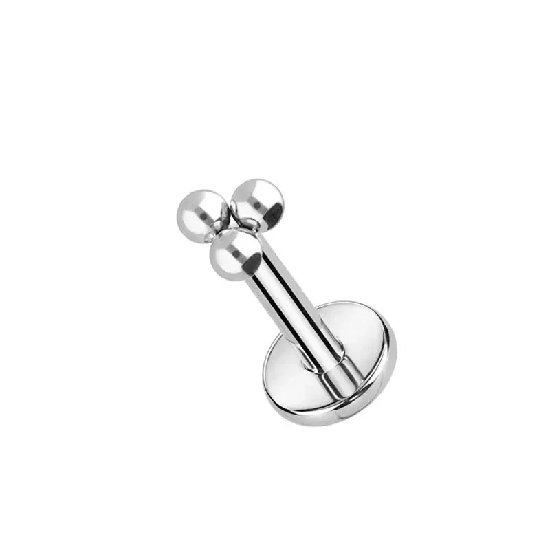 Trinity Bead Titanium Labret — Single or 10 Pack — product view 10